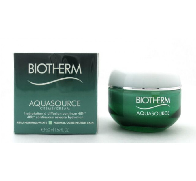 Зволожуючий крем Biotherm для нормальної та комбінованої шкіри Biotherm Aquasource 48H Continuous Release Hydration Cream 50 мл