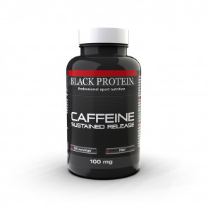 Кофеїн пролонгованої дії BLACK PROTEIN Caffeine Sustained Release 100 мг (100 таб)