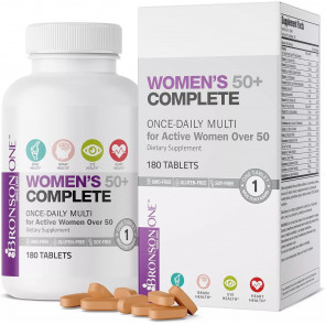 Вітамінно-мінеральний комплекс для жінок від 50 років Bronson ONE Women’s 50+ Complete (180 пігулок на 180 днів)