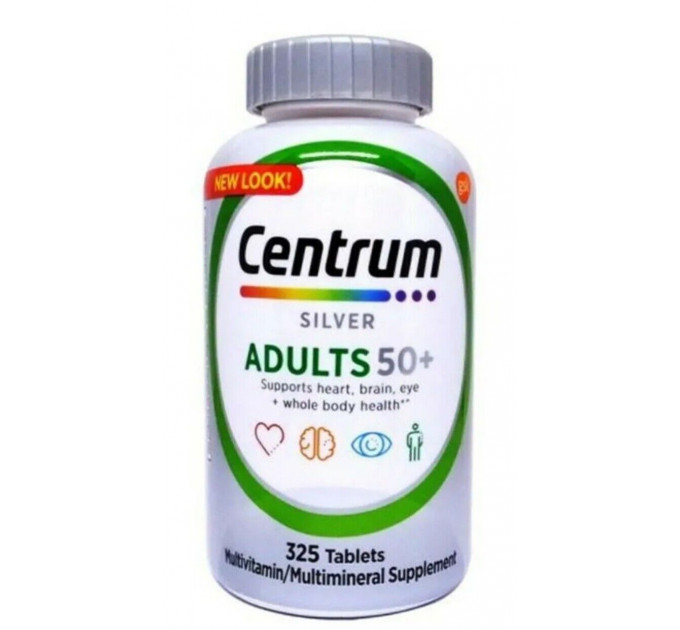Витаминно-минеральный комплекс для людей старше 50 лет Centrum Silver Adults 50+  (325 таблеток на 325 дней)