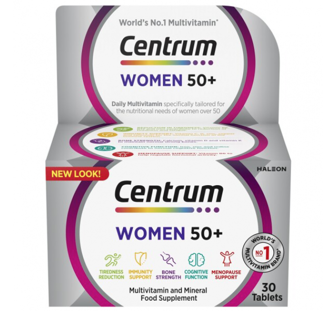 Витаминно-минеральный комплекс для женщин старше 50 лет Centrum Minis Women 50+ (280 таблеток на 140 дней)