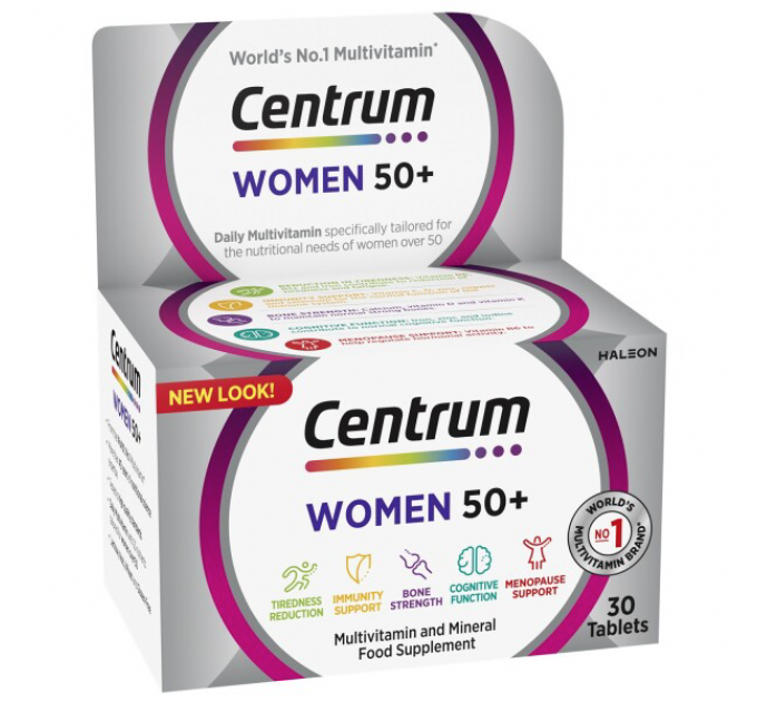 Витаминно-минеральный комплекс для женщин старше 50 лет Centrum Minis Women 50+ (280 таблеток на 140 дней)