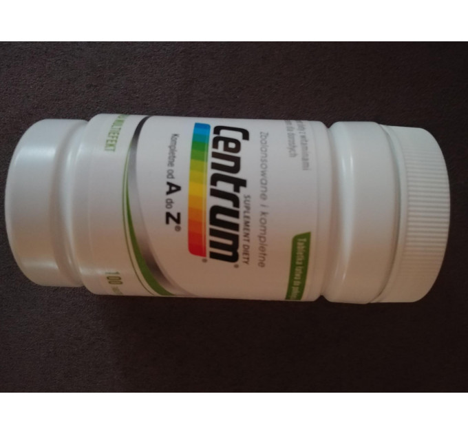 Універсальний комплекс вітамінів і мінералів Centrum Kompletne od A do Z (от А до цинка) 100 таблеток на 100 днів