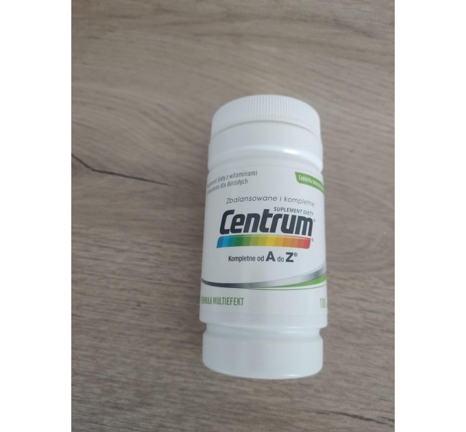 Універсальний комплекс вітамінів і мінералів Centrum Kompletne od A do Z (от А до цинка) 100 таблеток на 100 днів