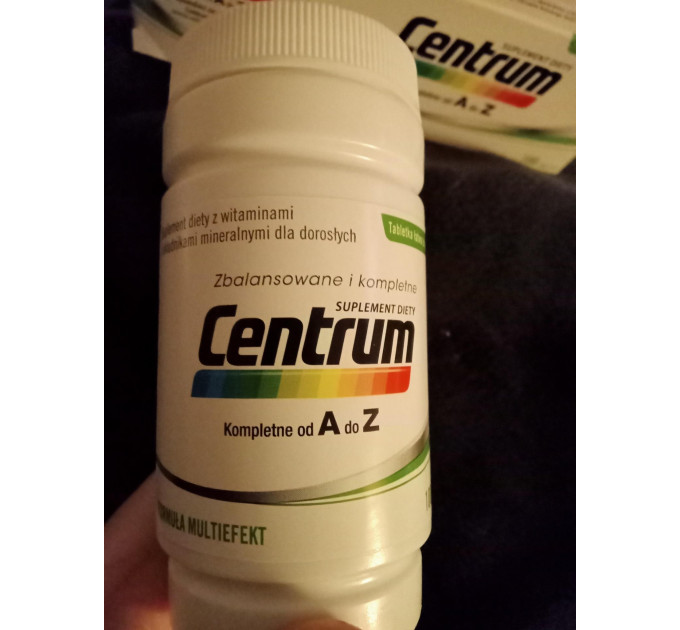 Універсальний комплекс вітамінів і мінералів Centrum Kompletne od A do Z (от А до цинка) 100 таблеток на 100 днів