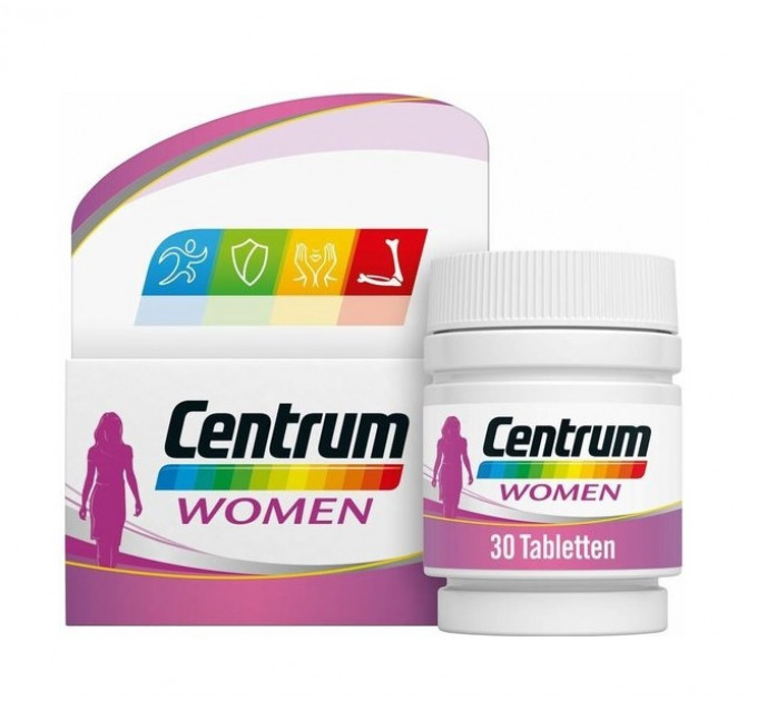 Комплекс вітамінів та мінералів для жінок Centrum Women (30 таблеток на 30 днів)