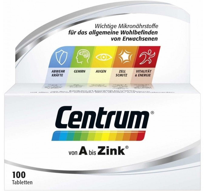 Витаминно-минеральный комплекс Centrum Von A bis Zink (от А до цинка) 100 таб
