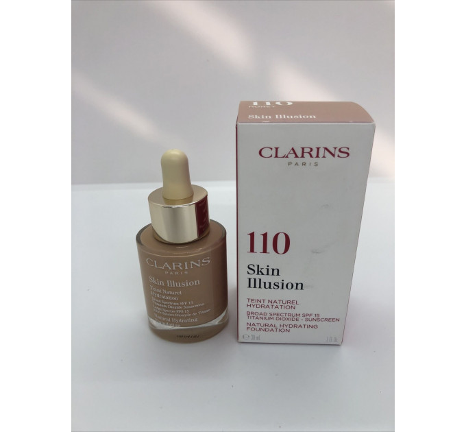 Тональний крем Clarins Skin Illusion Natural Hydrating Foundation відтінок 110 Honey 30 мл