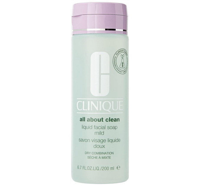 Рідке мило для вмивання сухої та комбінованої шкіри Clinique All About Clean (200 мл)