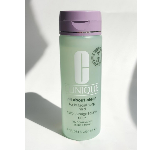 Рідке мило для вмивання сухої та комбінованої шкіри Clinique All About Clean (200 мл)