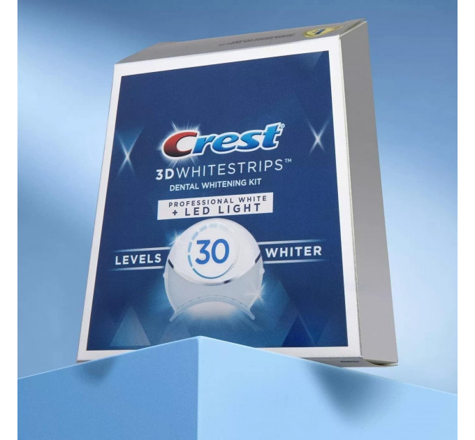 Набір для відбілювання зубів Crest 3D White Strips 1-Hour Express з LED-лампою (38 смужок)