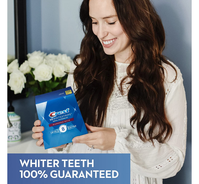 Відбілюючі смужки для зубів Crest 3D Whitestrips Glamorous White (28 шт)