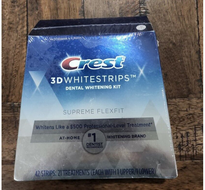 Відбілюючі смужки для зубів Crest 3D Whitestrips Supreme FlexFit (42 шт)