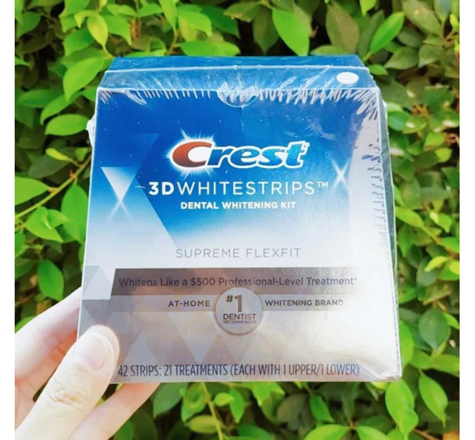 Відбілюючі смужки для зубів Crest 3D Whitestrips Supreme FlexFit (42 шт)