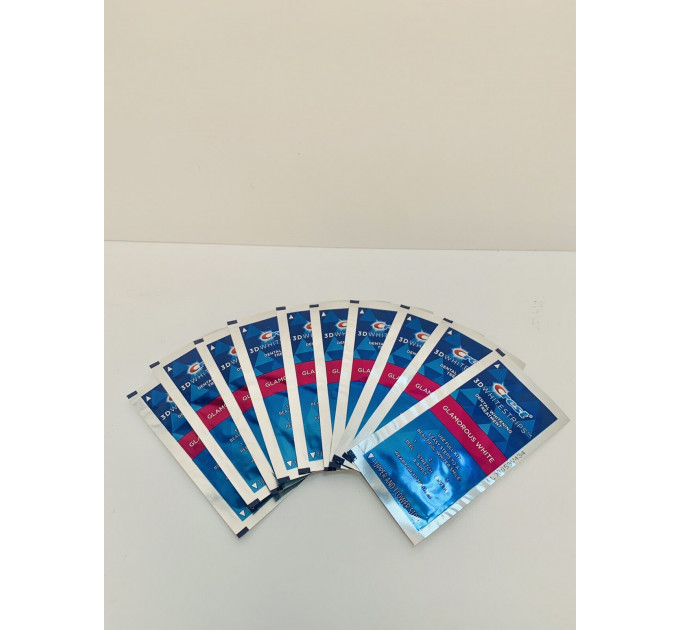 Відбілюючі смужки для зубів Crest 3D Whitestrips Glamorous White Dental Teeth Whitening Strips (1 стікер)