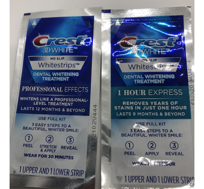 Отбеливающие полоски для зубов Crest 3D White Whitestrips Professional Effects (1 стикер)