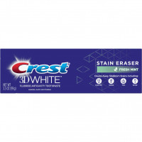 Отбеливающая зубная паста Crest 3D White Stain Eraser Fresh Mint Whitening Toothpaste свежая мята 99 г