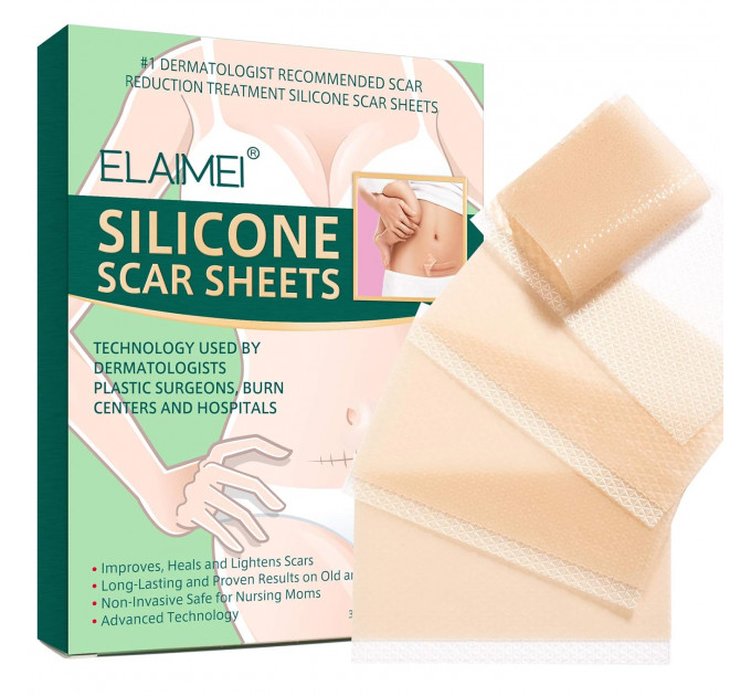 Силіконовий пластир від шрамів та рубців Elaimei (4 шт)
