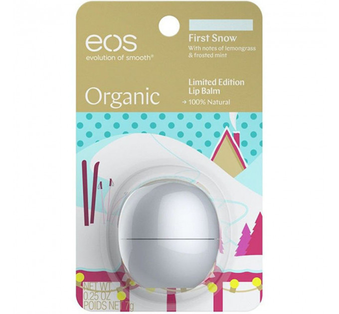 Бальзам для губ EOS Organic Lip Balm First Snow Перший сніг (7 г)