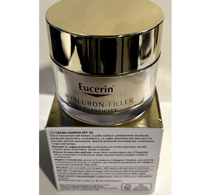 Антивіковий денний крем Eucerin Hyaluron-Filler + Elasticity SPF 30 (50 мл)