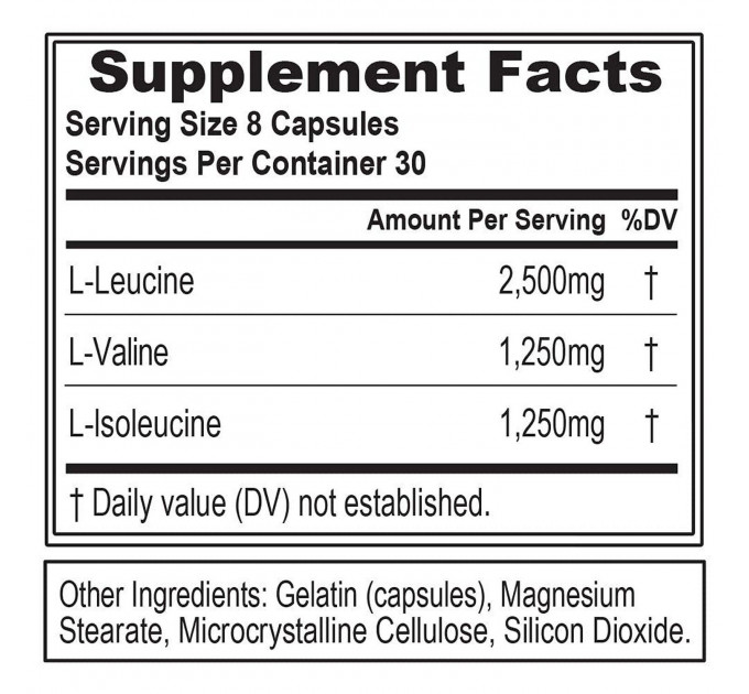 Аминокислота Evlution Nutrition BCAA 5000  (240 капсул)