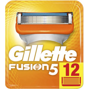 Сменные картриджи для бритья Gillette Fusion 5 Standard (12 шт картриджей)