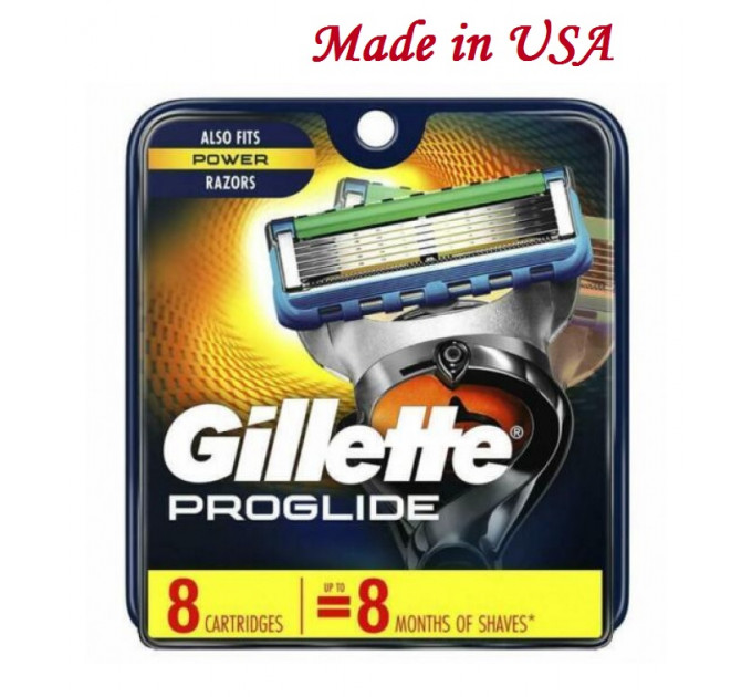 Сменные картриджи Gillette Fusion Proglide Power (8 шт)