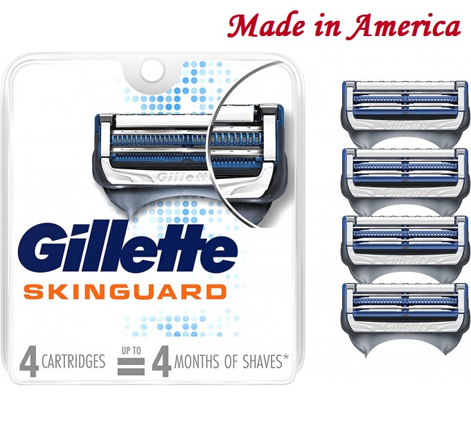 Змінні картриджі для гоління Gillette SkinGuard 4 шт Made in America