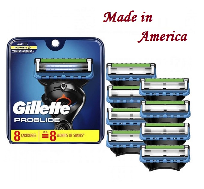 Сменные картриджи Gillette Fusion Proglide Power (8 шт) Made in America
