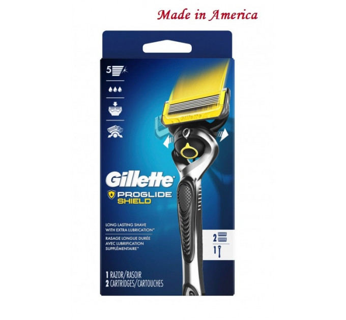 Бритва чоловіча Gillette ProGlide Shield з 5 лезами Made in America