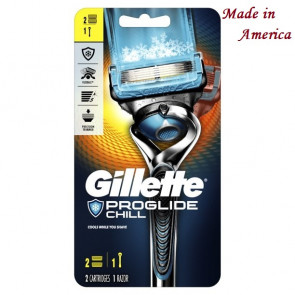 Бритва чоловіча Gillette ProGlide Chill (1 станок 2 картриджі) Made in America