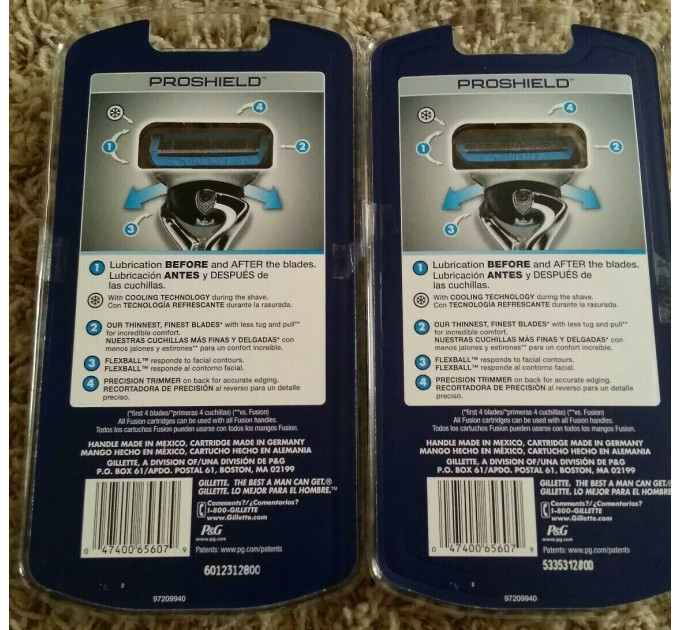 Бритва мужская Gillette ProGlide Chill (1 станок 1 картридж) Made in America 