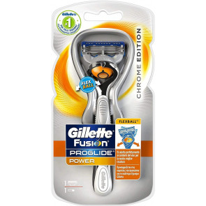 Бритва чоловіча Gillette Fusion ProGlide Power Flexball Chrome Edition (1 станок и 1 батарейка)
