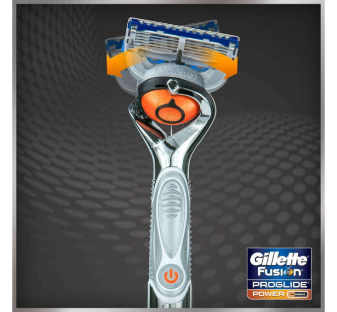Бритва мужская Gillette Fusion ProGlide Power Flexball Chrome Edition (1 станок и 1 батарейка)