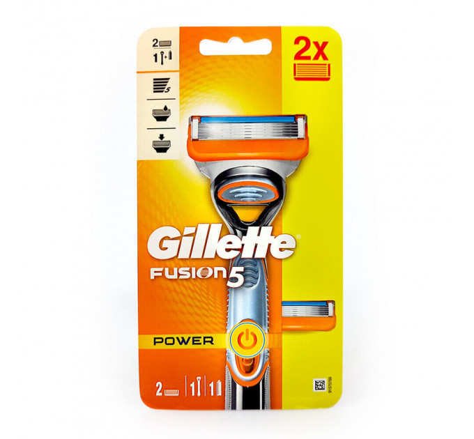 Бритва чоловіча Gillette Fusion5 Power (1 станок 2 картриджі 1 батарейка)