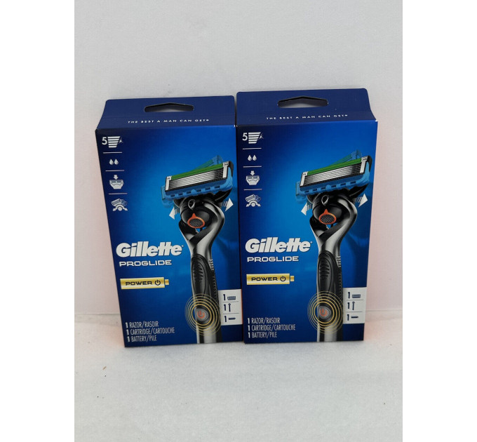 Бритва чоловіча Gillette Fusion5 ProGlide Power (1 станок 1 картридж 1 батарейка 1 підставка)