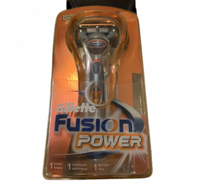 Бритва мужская Gillette Fusion Power Razor (1 станок 1 картридж 1 батарейка)