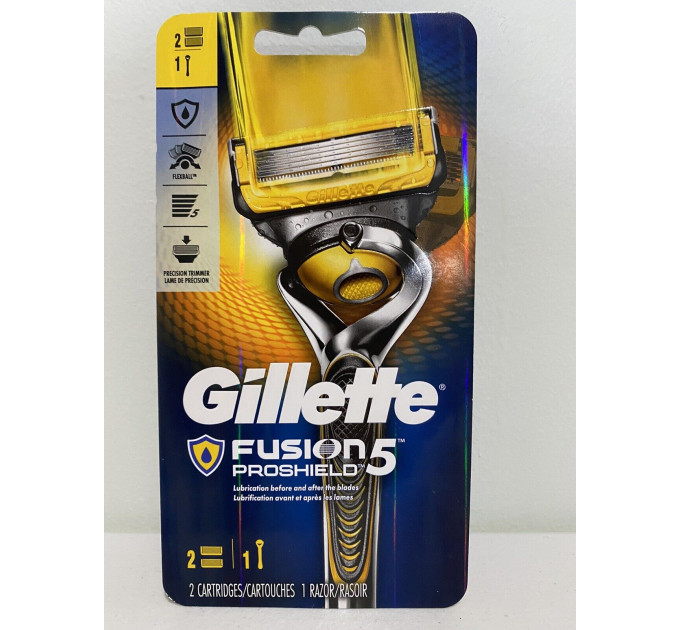 Бритва мужская Gillette Fusion5 ProShield (1 станок и 2 картриджа)