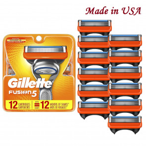 Змінні картриджі для гоління Gillette Fusion5 (12 шт) Made in USA