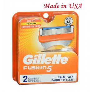 Змінні картриджі для бритви Gillette Fusion5 (2 шт) Made in USA