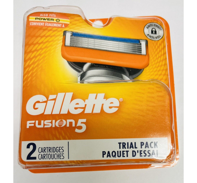 Змінні картриджі для бритви Gillette Fusion5 (2 шт) Made in USA
