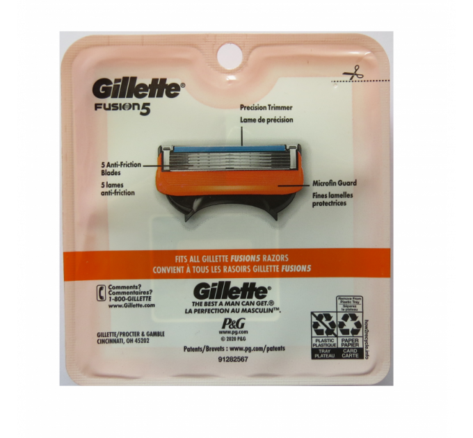 Сменные картриджи для бритья Gillette Fusion 5 (5 шт) Made in America