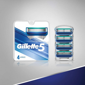 Сменные картриджи для бритья Gillette 5 (4 шт) Made in America