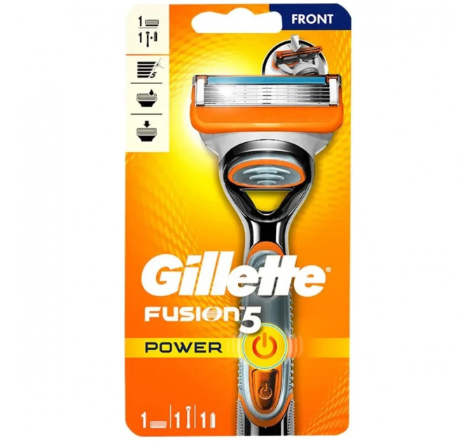 Бритва Gillette Fusion 5 Power (1 станок 1 картридж 1 батарейка)