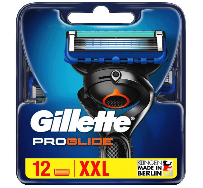 Змінні картриджі для гоління Gillette Fusion 5 ProGlide Power Made in Berlin 12 шт
