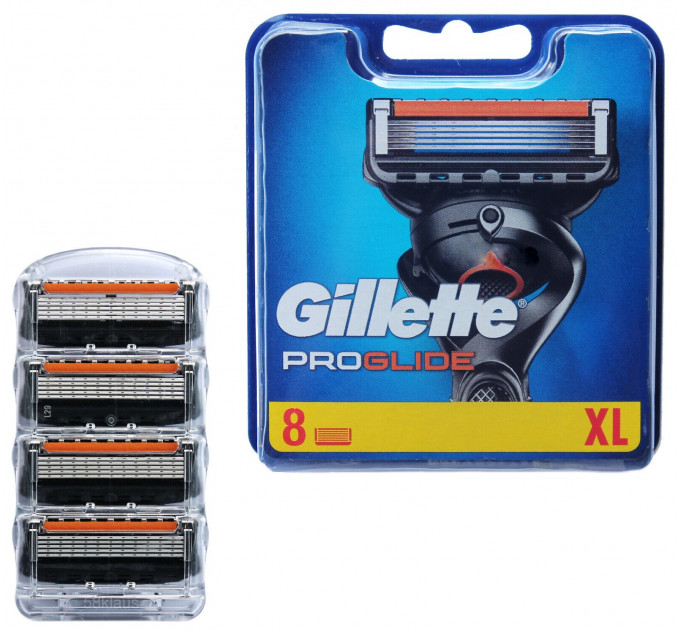 Змінні картриджі Gillette Fusion Proglide (8 шт) Made in Germany