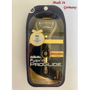 Бритва мужская Gillette Fusion ProGlide Power Olympic Gold Edition (1 станок 1 картридж 1 батарейка)