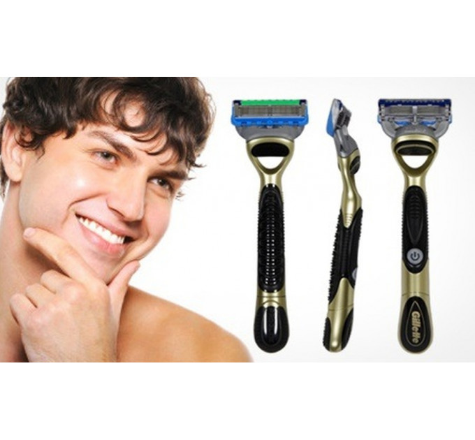 Бритва чоловіча Gillette Fusion ProGlide Power Olympic Gold Edition (1 станок 1 картридж 1 батарейка)
