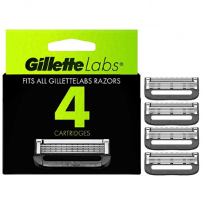 Змінні картриджі Gillette Labs з відлущувальною смужкою (4 шт)