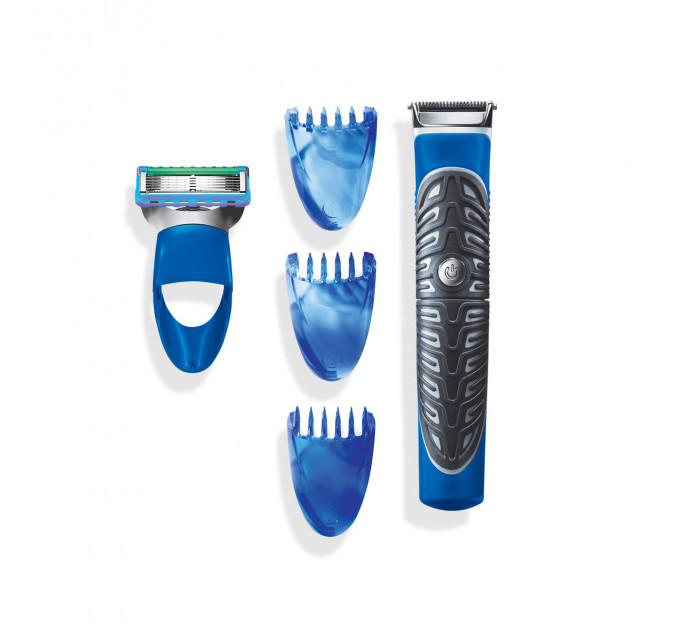 Бритва-стайлер чоловіча Gillette Fusion5 ProGlide Styler з 1 змінним картриджем ProGlide Power та 3 насадками для догляду за бородою та вусами + 1 батарейка